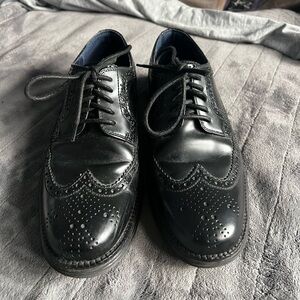 Cole Haan x Nike black wingtip shoes